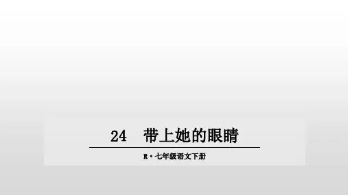 第24课《带上她的眼睛》课件(共28张PPT)