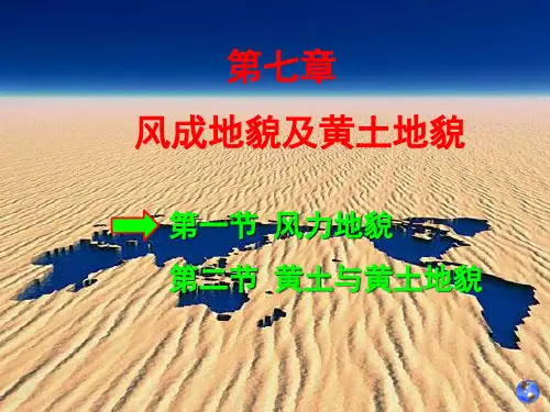 第七章风成地貌与黄土地貌 ppt课件