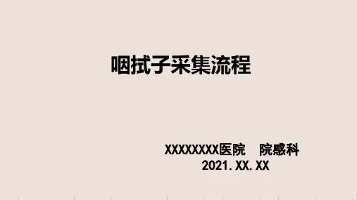 2021咽拭子核酸采集流程培训PPT(精华版)