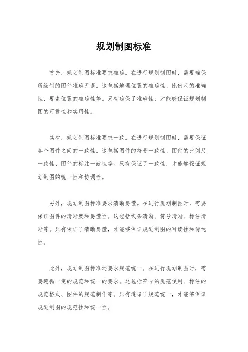 规划制图标准
