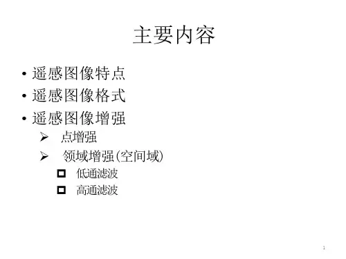 遥感图像及其增强课件