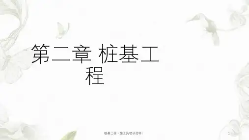 桩基工程(施工员培训资料)课件