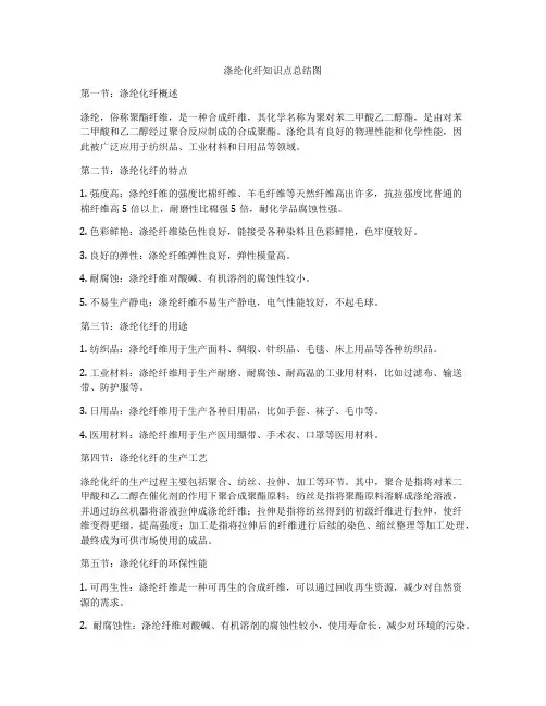 涤纶化纤知识点总结图