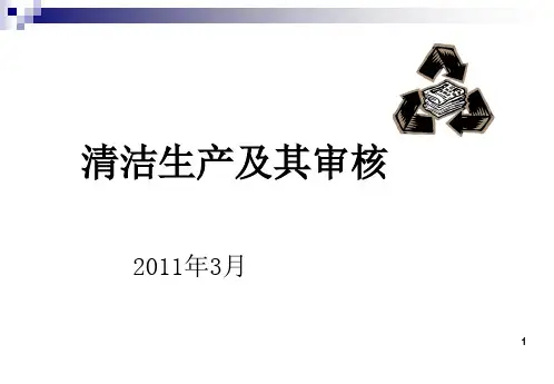 清洁生产及其审核ppt课件