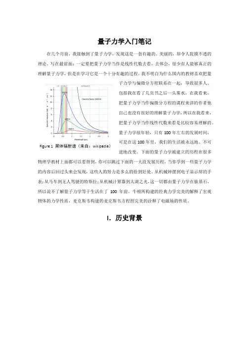 量子力学入门笔记