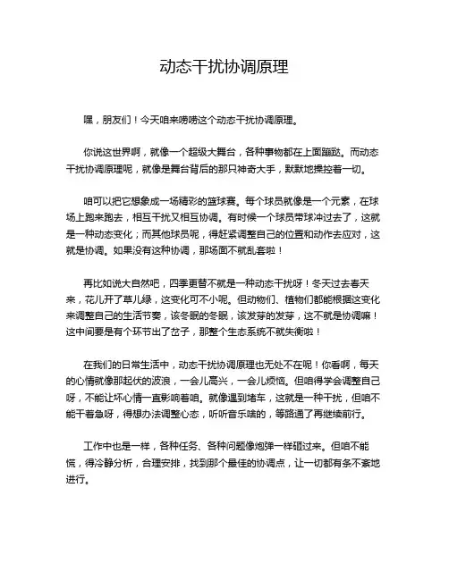 动态干扰协调原理
