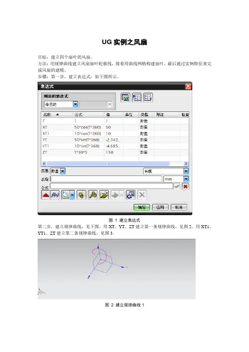 用UG画轴流风扇