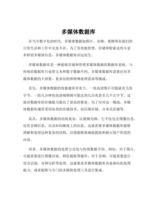 多媒体数据库