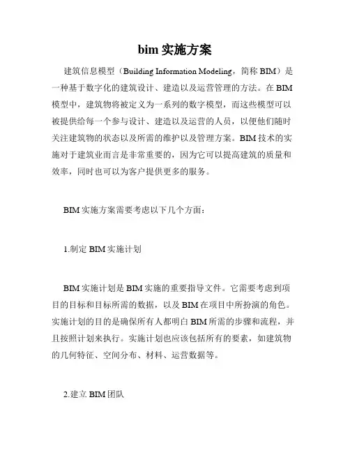 bim实施方案