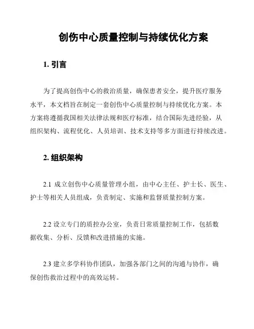 创伤中心质量控制与持续优化方案
