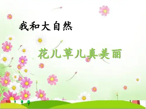 一级下册道德与法治课件-花儿草儿真美丽新人教版上课用)