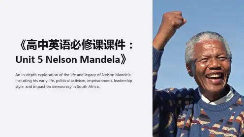 《高中英语必修课课件：Unit5NelsonMandela》