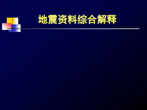 地震资料解释ppt课件