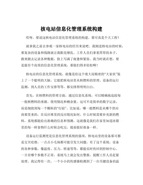 核电站信息化管理系统构建