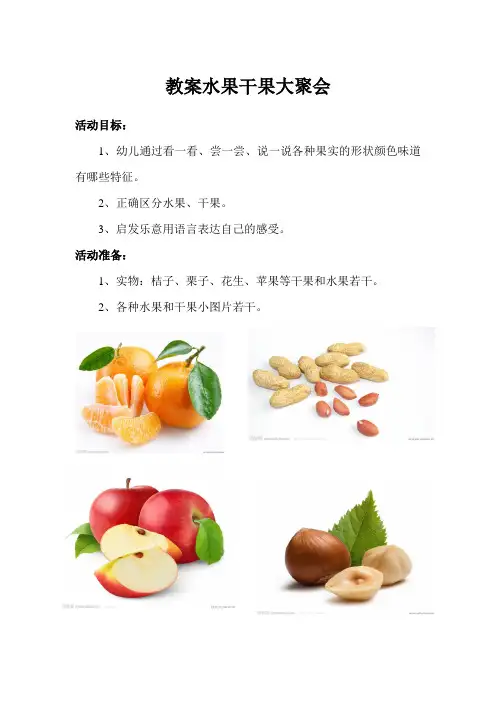 教案水果干果大聚会