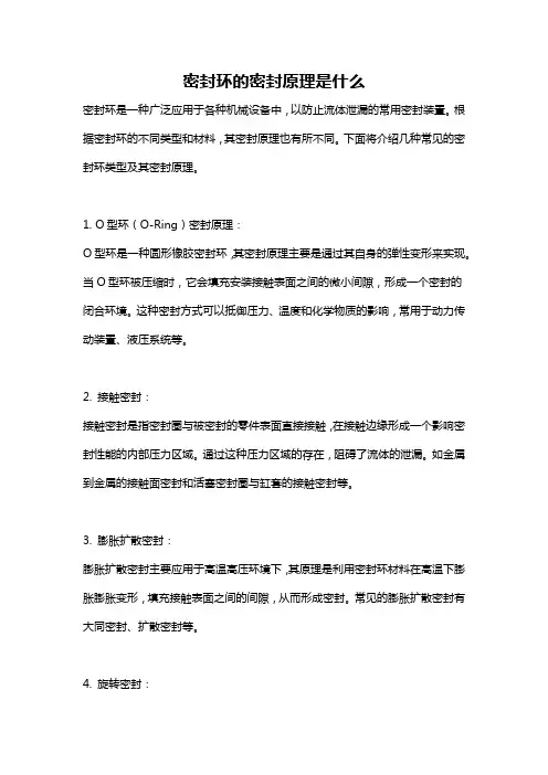 密封环的密封原理是什么