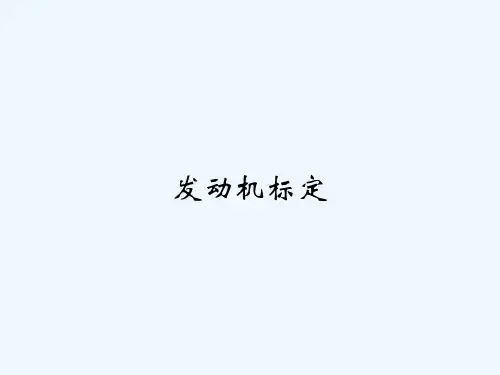 发动机标定