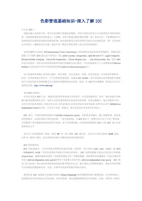 色彩管理基础知识