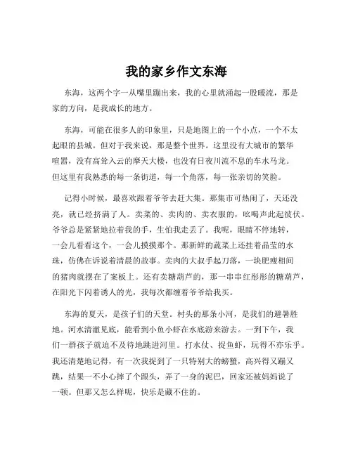 我的家乡作文东海