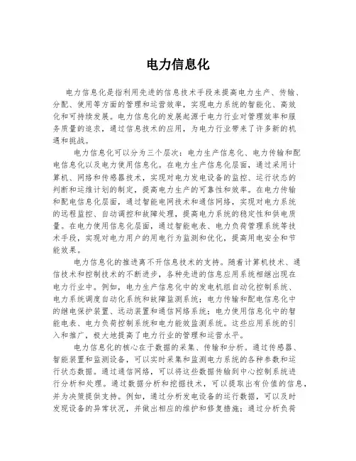 电力信息化