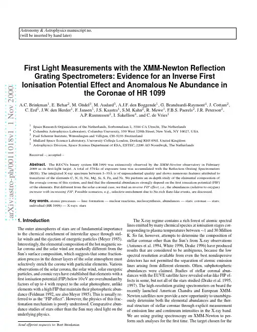 First Light Measurements with the XMM-Newton Reflection Grating Spectrometers Evidence for