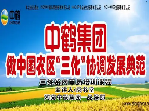 三体系内审员培训课程ppt课件