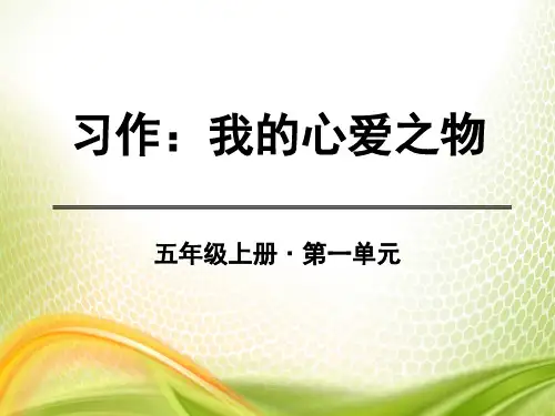 《我的心爱之物》PPT[优秀课件]