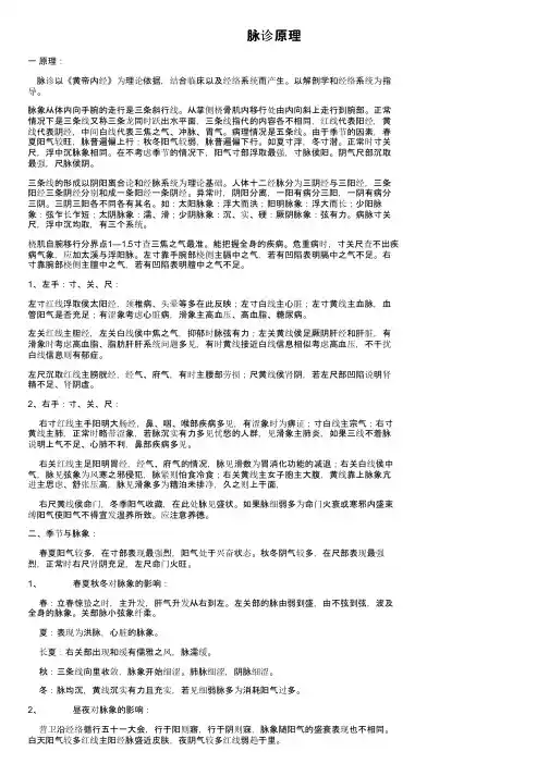 脉诊原理——精选推荐