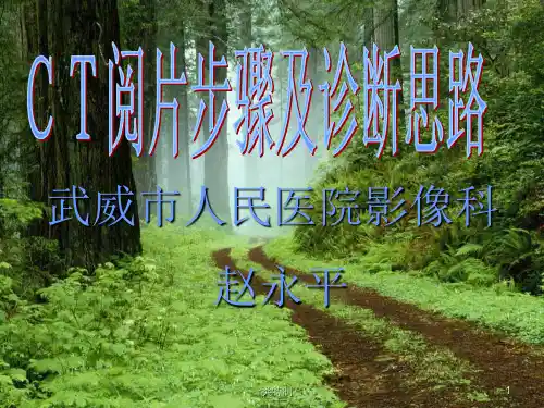 CT阅片步骤及诊断思路 影像阅片及诊断[行业知识]