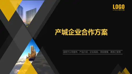 产城企业合作方案PPT课件