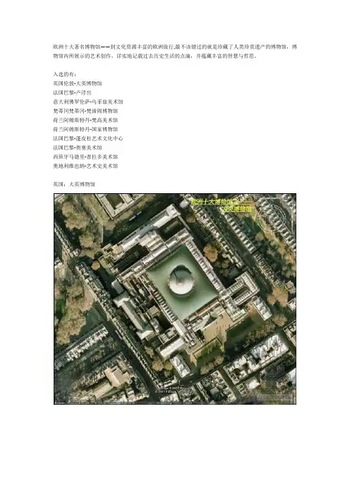 欧洲十大历史博物馆