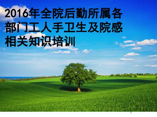 手卫生及院感知识培训PPT课件