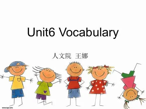 研究生英语unit6 单词