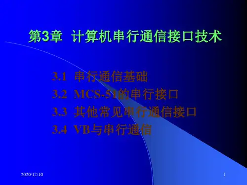 计算机串行通信接口技术PPT教学课件