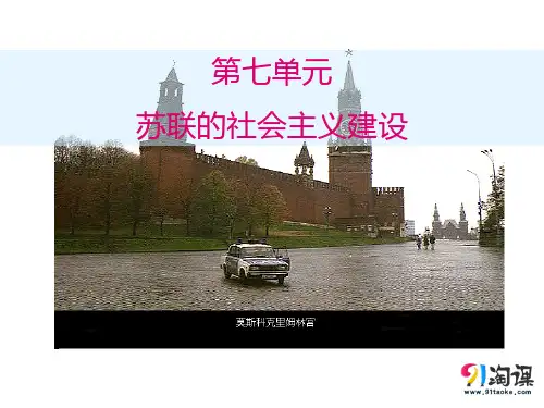 课件5：第20课   从“战时共产主义”到“斯大林模式”