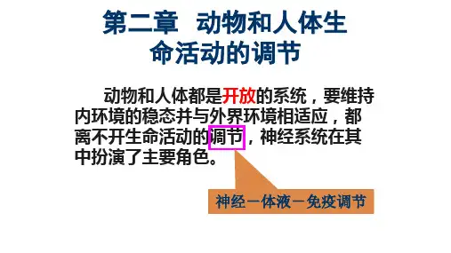 人教版高中生物必修三通过神经系统的调节Ⅰ优秀ppt课件