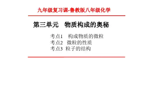 初中化学8年级第三单元课件