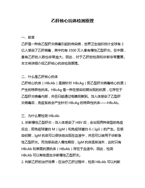 乙肝核心抗体检测原理