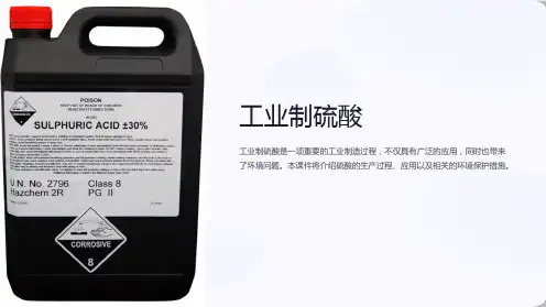 《工业制硫酸》课件