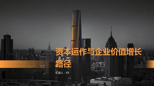 资本运作与企业价值增长路径PPT模板