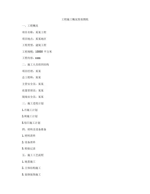 工程施工概况简易图纸