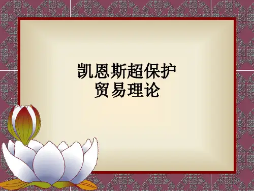 凯恩斯超保护贸易理论PPT课件