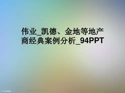 伟业_凯德、金地等地产商经典案例分析_94PPT