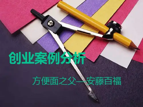 创业案例分析PPT课件