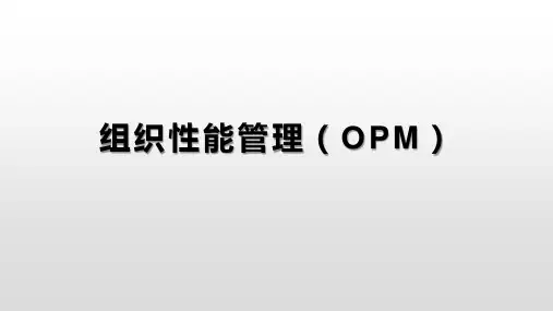 05-组织性能管理(OPM)