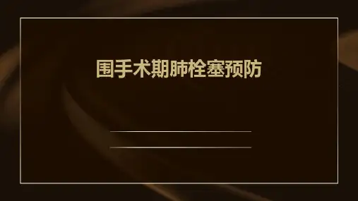 围手术期肺栓塞预防
