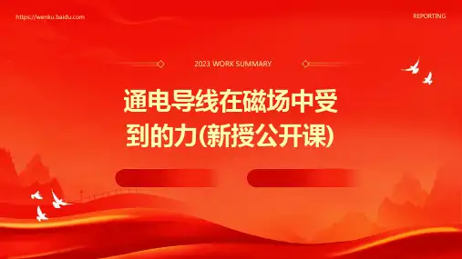 通电导线在磁场中受到的力(新授公开课)