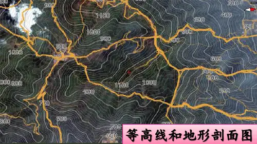 高二区域地理复习 课件 等高(深)线和地形剖面图