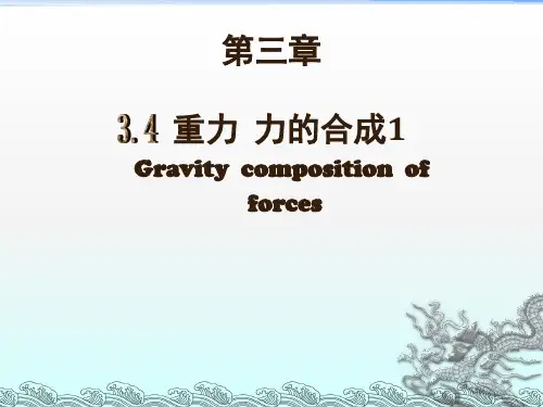 上海教育版物理八上《重力 力的合成》课件
