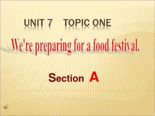 最新仁爱版英语八年级下册八年级Unit7 Topic1 SectionA 课件(ppt25张)